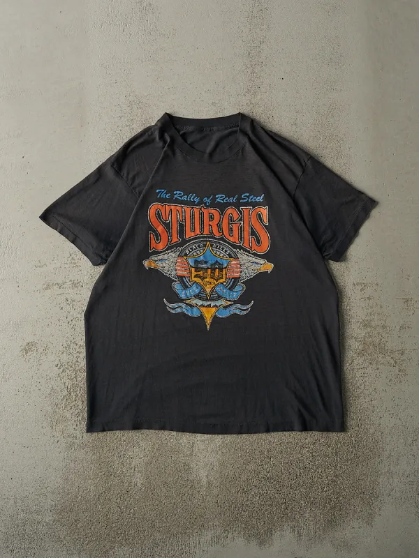 Vintage 90' Black Sturgis Black Hills Rally Single Stitch Tee (L/XL) sold by Rebalance Vintage