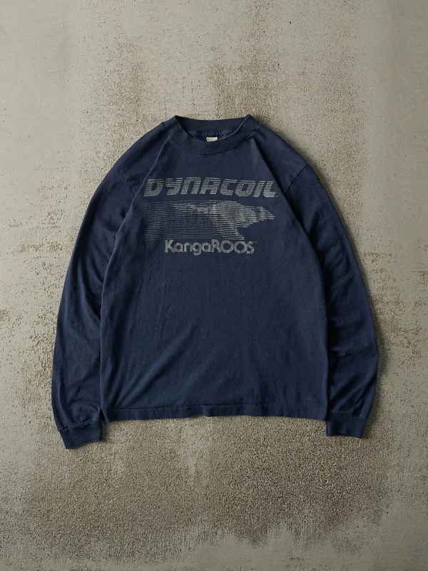 Vintage 86' Navy Blue KangaRoos 15K Run Long Sleeve (XS/S) sold by Rebalance Vintage