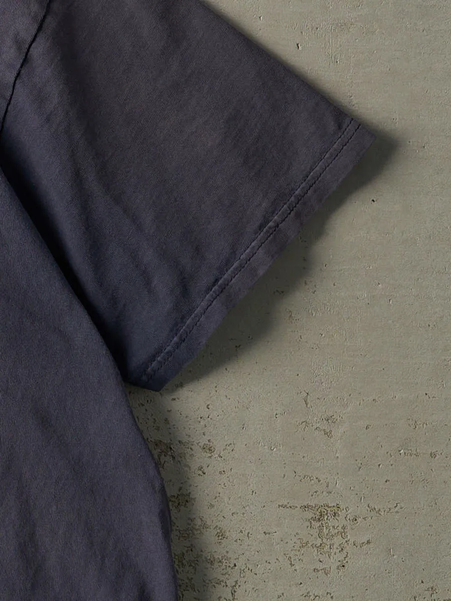 Vintage Y2K Sun Faded Navy Embroidered Nike Swoosh Tee (XL/XXL) sold by Rebalance Vintage product image thumbnail 3