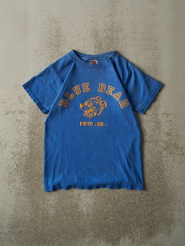 Vintage 90s Blue Blue Bear Phys. Ed. Tee (XS) sold by Rebalance Vintage