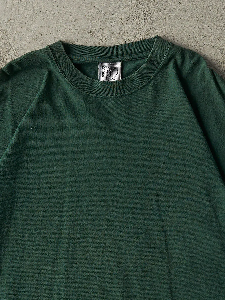 Vintage Y2K Green Blank Tee (XL/XXL) sold by Rebalance Vintage product image thumbnail 2