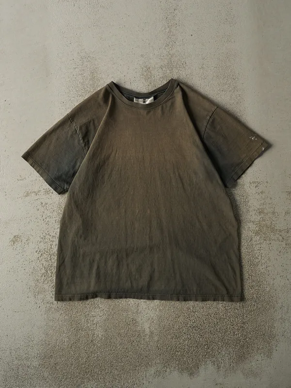 Vintage Y2K Sun Faded Green Blank Tee (M) sold by Rebalance Vintage