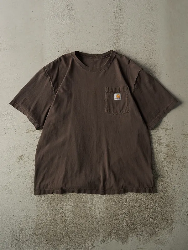 Vintage Y2K Brown Carhartt Pocket Tee (XL/XXL) sold by Rebalance Vintage