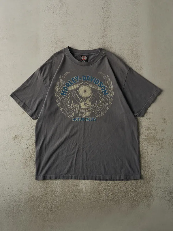 Vintage 04' Charcoal Grey Grand Prairie TX Harley Davidson Tee (L/XL) sold by Rebalance Vintage