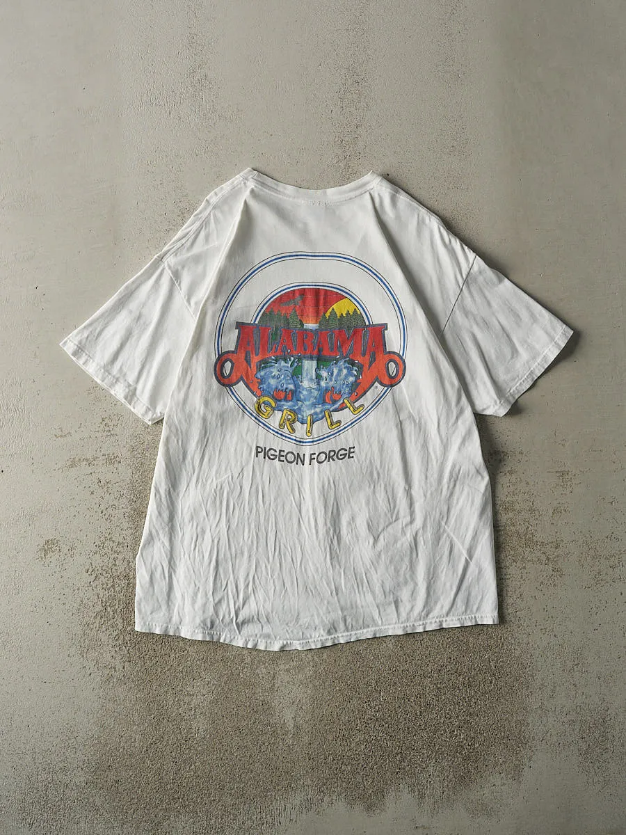 Vintage Y2K White Alabama Grill Tee (XL/XXL) sold by Rebalance Vintage product image thumbnail 2