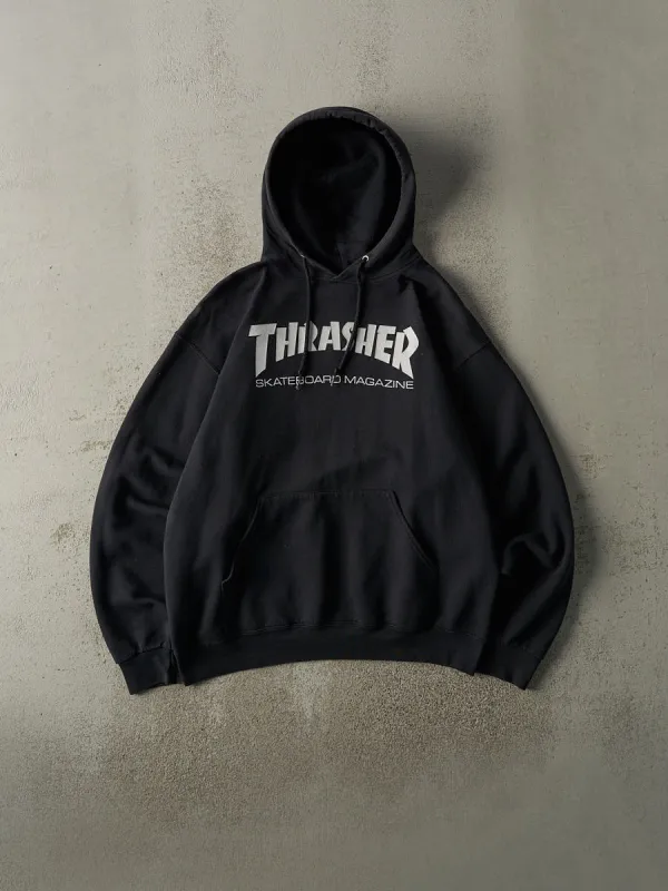 Vintage Y2K Black Thrasher Skateboard Magazine Hoodie (L/XL) sold by Rebalance Vintage