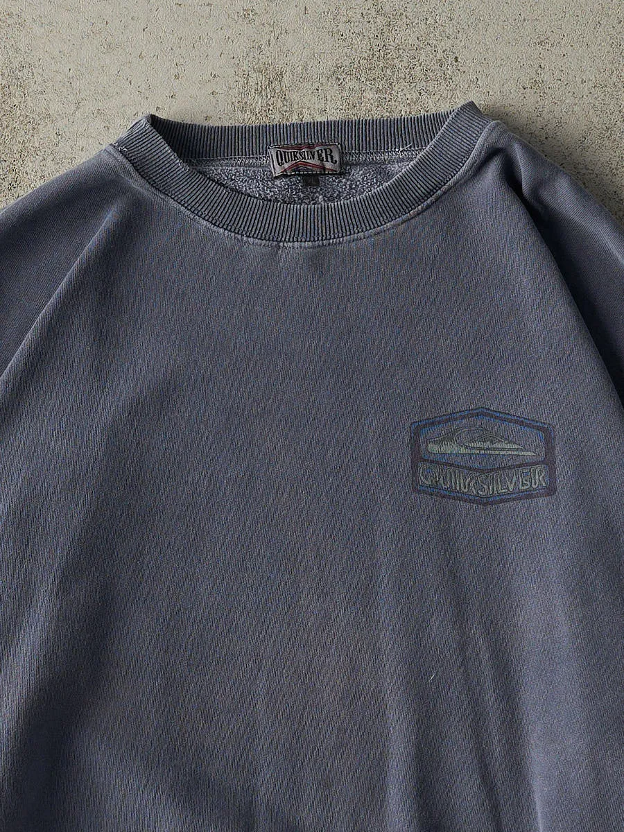 Vintage 90s Washed Blue Quiksilver Crewneck (XL/XXL) sold by Rebalance Vintage product image thumbnail 4