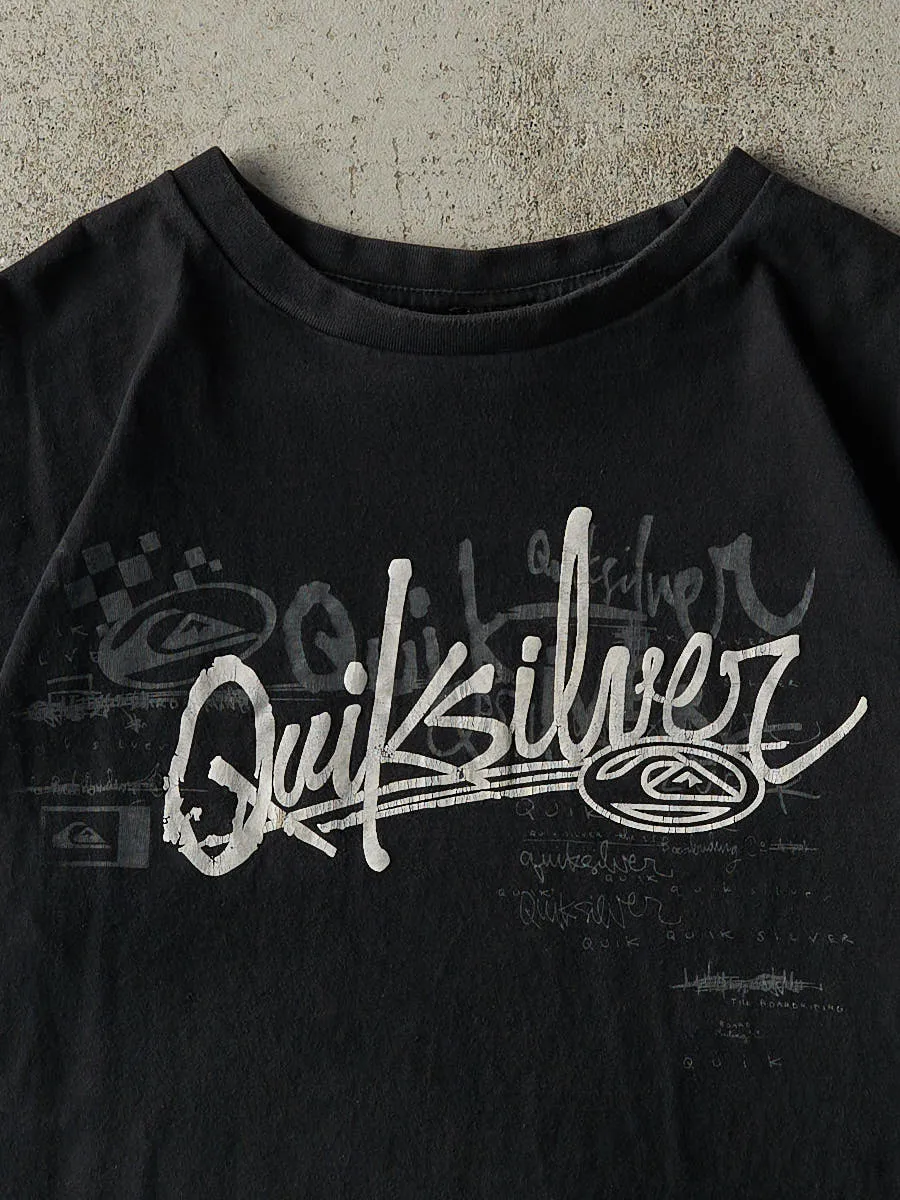 Vintage Y2K Black Quiksilver Logo Tee (L/XL) sold by Rebalance Vintage product image thumbnail 2
