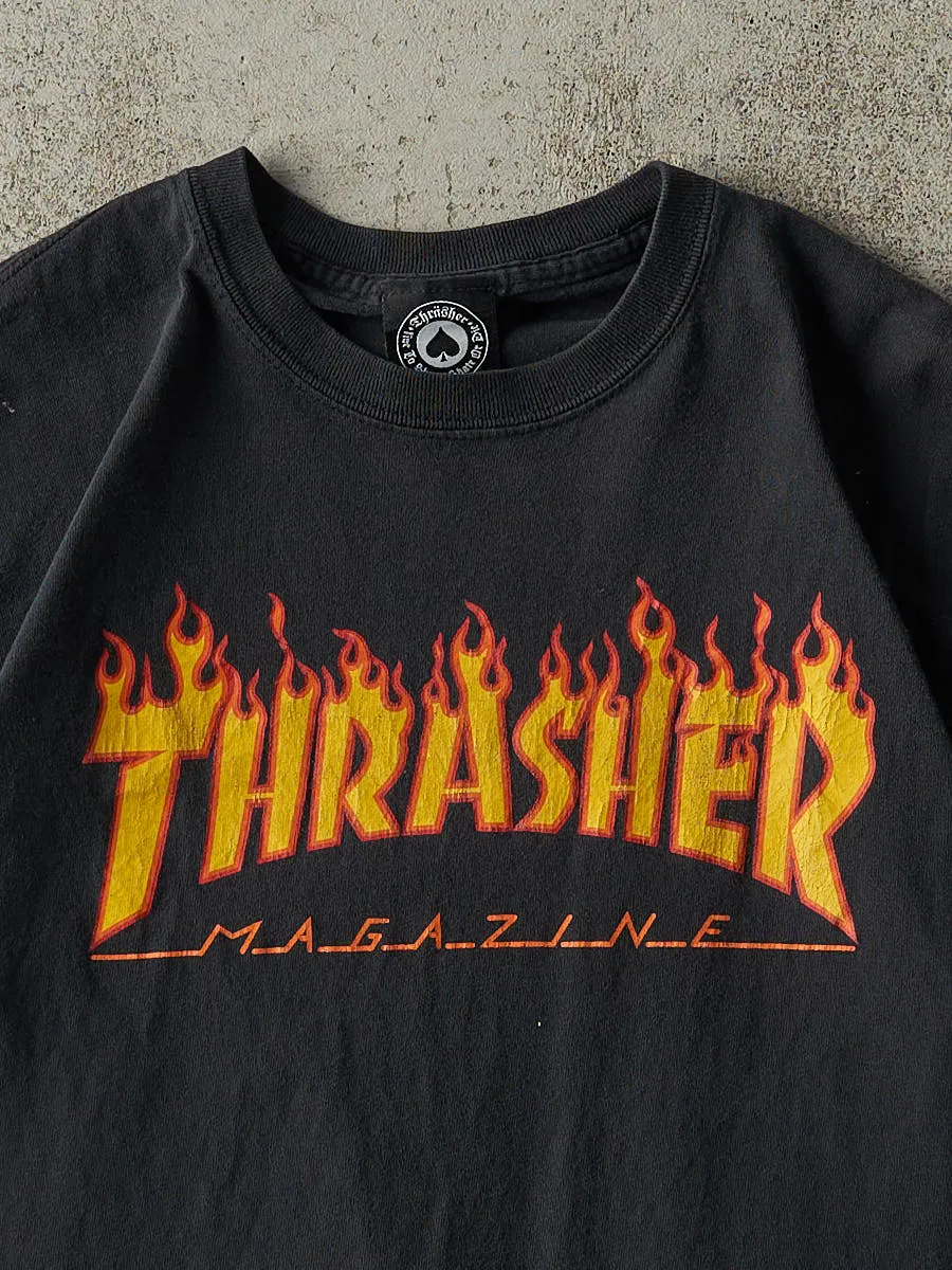 Vintage Y2K Faded Black Thrasher Magazine Tee (S/M) sold by Rebalance Vintage product image thumbnail 2