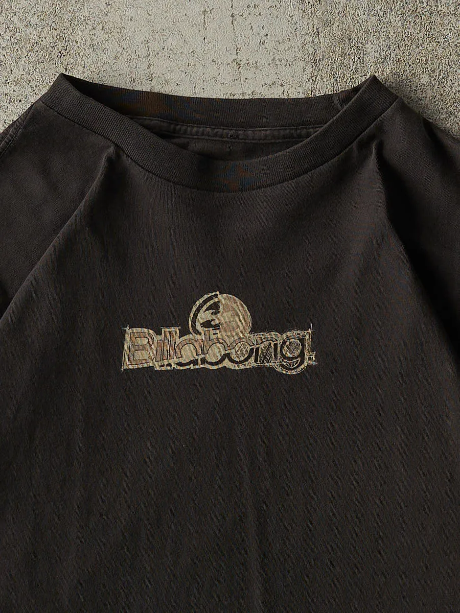 Vintage Y2K Faded Black Billabong Long Sleeve (S/M) sold by Rebalance Vintage product image thumbnail 3