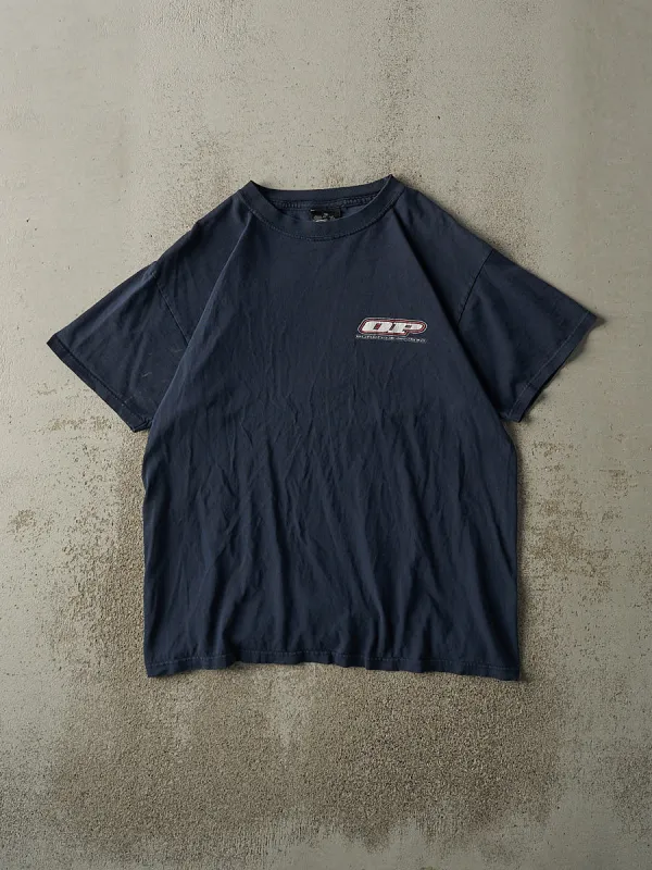 Vintage Y2K Navy Blue Ocean Pacific Tee (L) sold by Rebalance Vintage