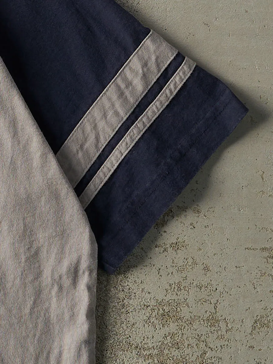 Vintage Y2K Blue & Grey Sideout Tee (M) sold by Rebalance Vintage product image thumbnail 3