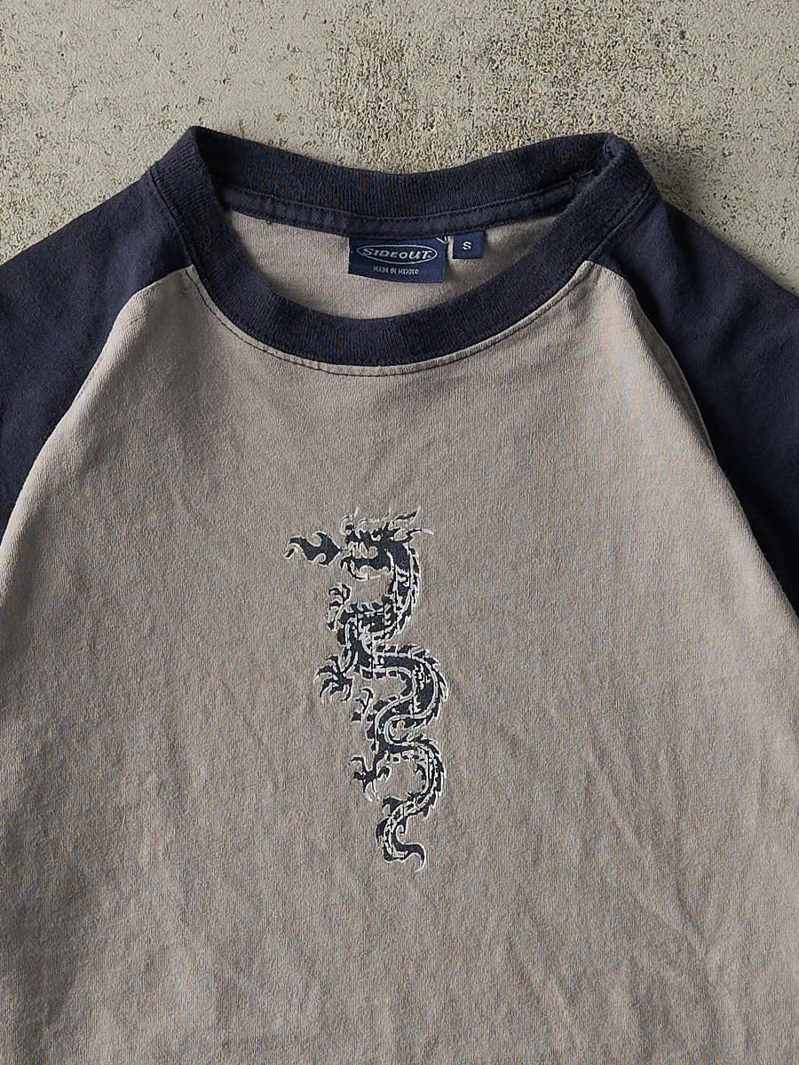 Vintage Y2K Blue & Grey Sideout Tee (M) sold by Rebalance Vintage product image thumbnail 2
