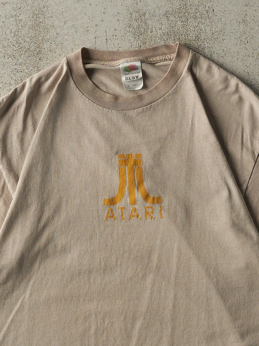 Vintage Y2K Beige Atari Tee (L/XL) sold by Rebalance Vintage product image thumbnail 3
