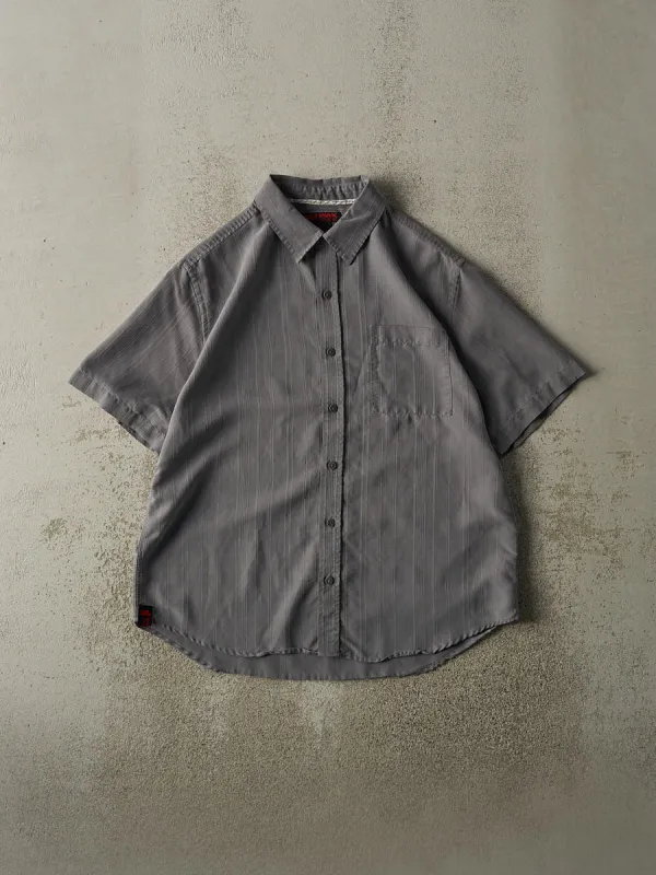 Vintage Y2K Grey Hawk Clothing Short Sleeve Button Up (L) sold by Rebalance Vintage