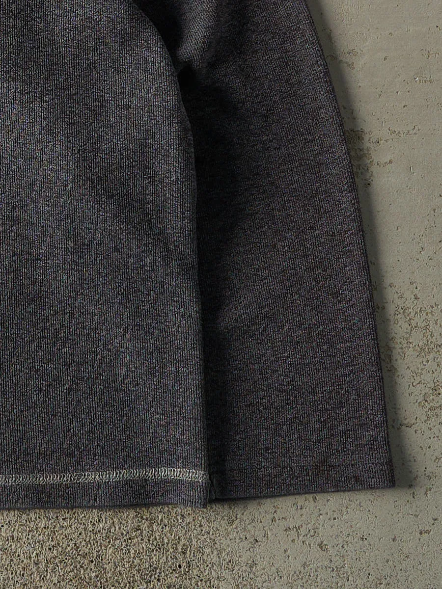 Vintage Y2K Grey Striped Thermal Long Sleeve (L) sold by Rebalance Vintage product image thumbnail 3