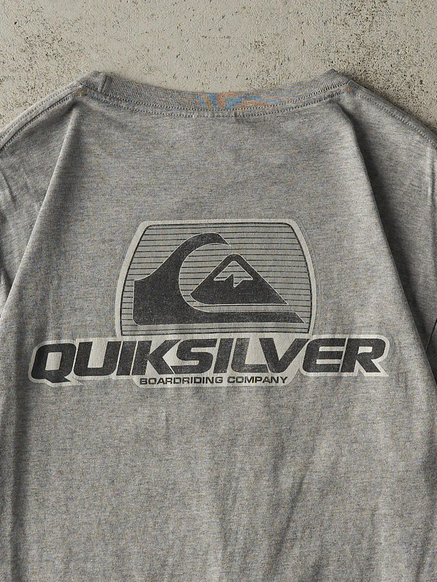 Vintage Y2K Grey Quiksilver Tee (M) sold by Rebalance Vintage product image thumbnail 4