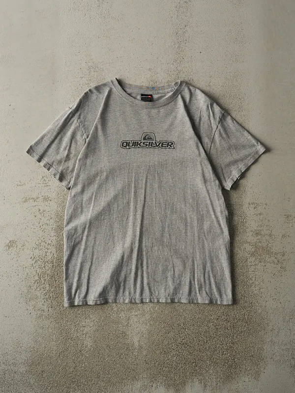 Vintage Y2K Grey Quiksilver Tee (M) sold by Rebalance Vintage