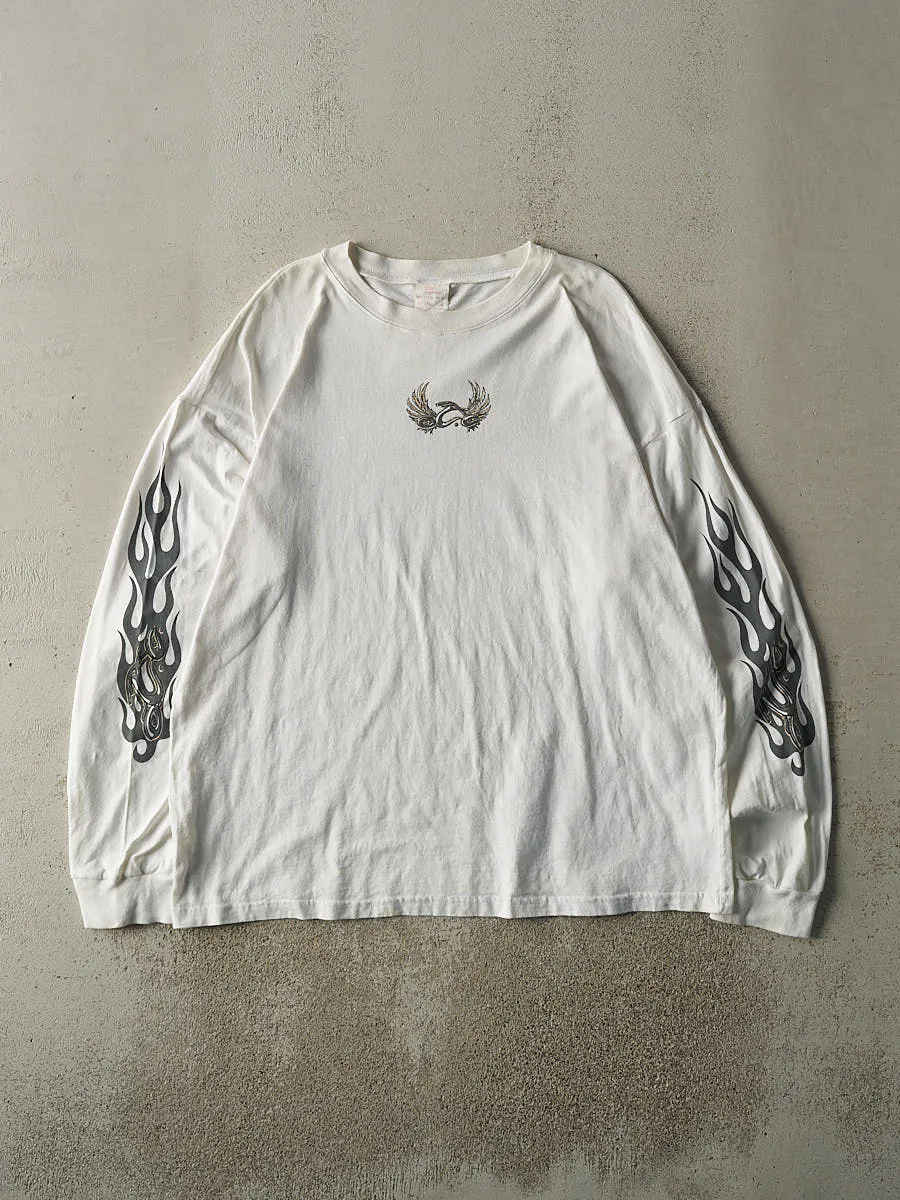 Vintage Y2K White Orange County Choppers Long Sleeve (XXL) sold by Rebalance Vintage