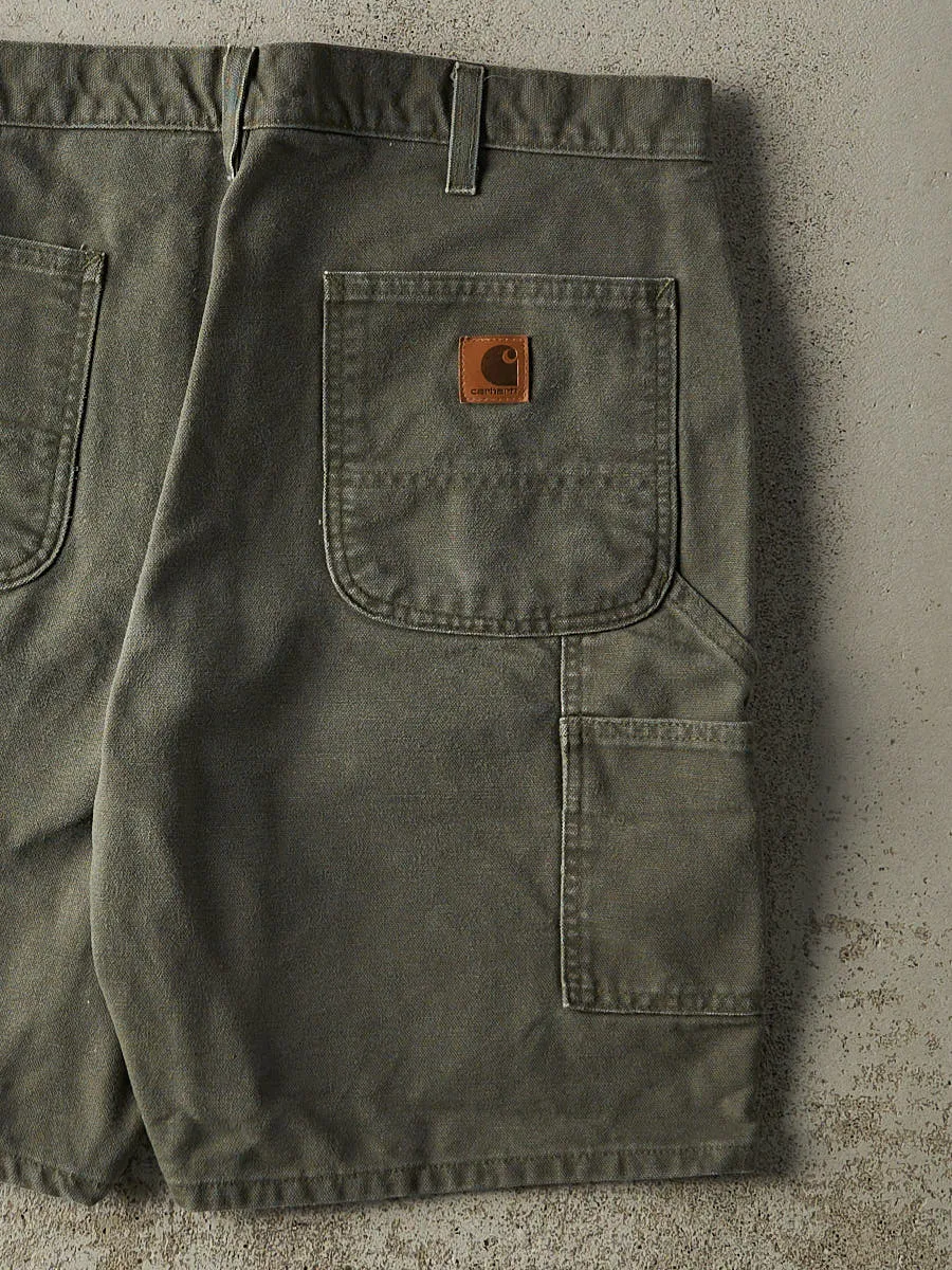 Vintage Y2K Green Carhartt Carpenter Shorts (38x9) sold by Rebalance Vintage product image thumbnail 5
