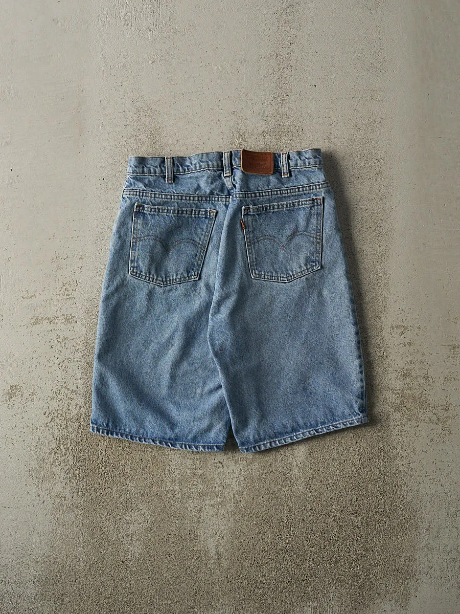 Vintage 80s Light Wash Levi's 634 Orange Tab Jean Shorts (31x11) sold by Rebalance Vintage product image thumbnail 3