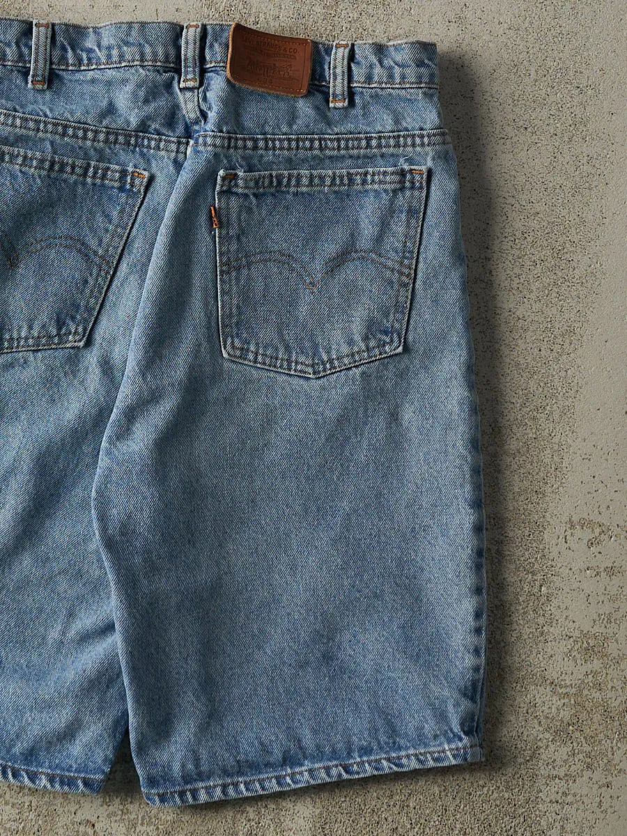 Vintage 80s Light Wash Levi's 634 Orange Tab Jean Shorts (31x11) sold by Rebalance Vintage product image thumbnail 5