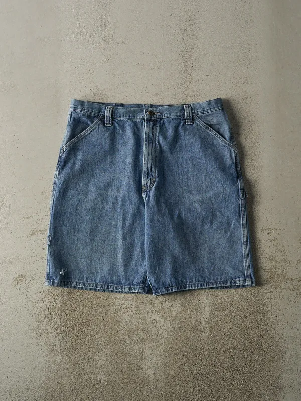 Vintage 90s Light Wash Wrangler Carpenter Jean Shorts (36.5x10) sold by Rebalance Vintage