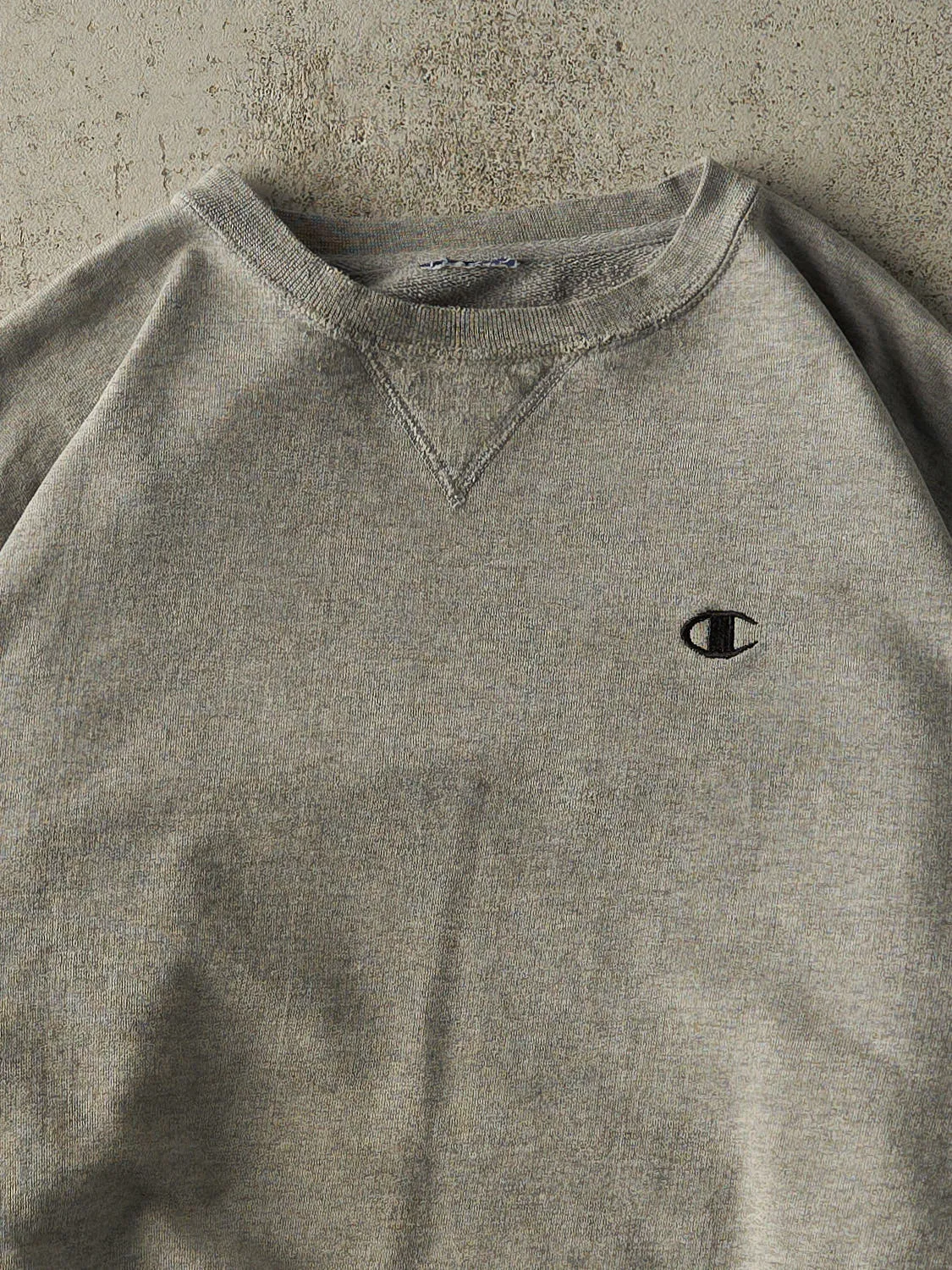 Vintage 90s Grey Champion Embroidered Boxy Crewneck (L) sold by Rebalance Vintage product image thumbnail 2