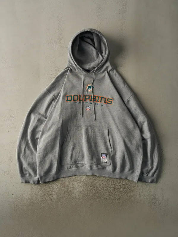 Vintage 90s Grey Miami Dolphins Hoodie (XXXL) sold by Rebalance Vintage