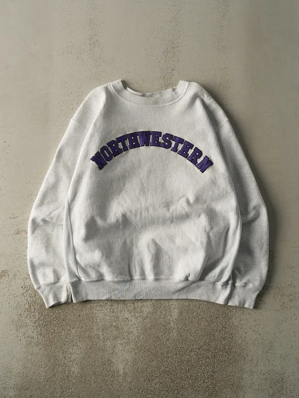 Vintage 90s Heather Grey Northwestern University Crewneck (XL/XXL) sold by Rebalance Vintage