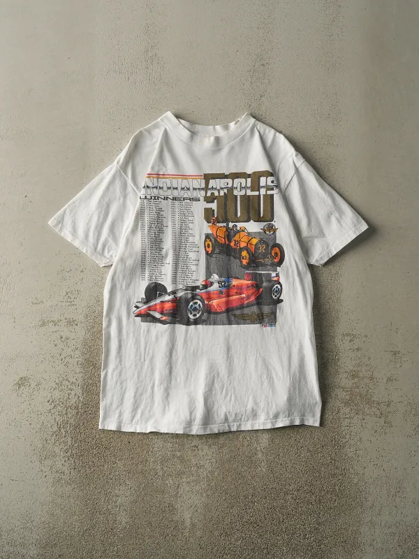 Vintage 91' White Indianapolis 500 Winners Single Stitch Tee (M/L) sold by Rebalance Vintage