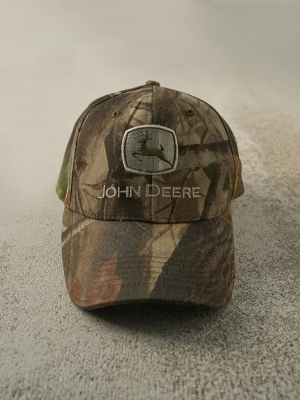 Vintage Y2K Camo John Deere x Realtree Snapback Hat sold by Rebalance Vintage