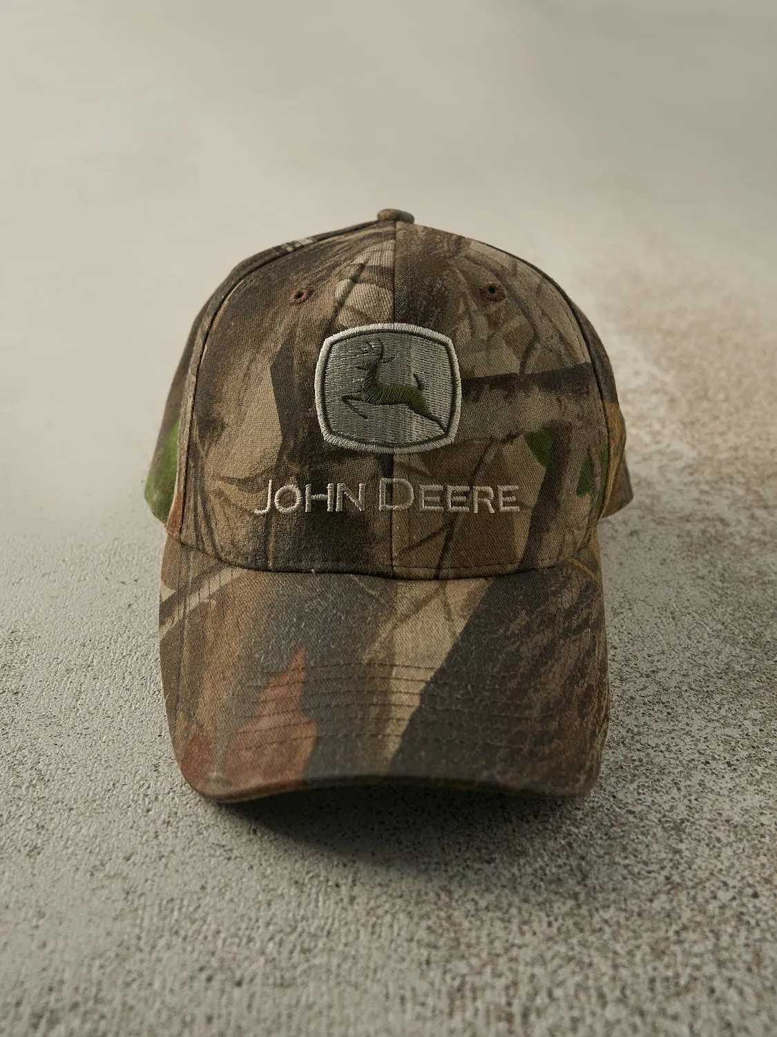 Vintage Y2K Camo John Deere x Realtree Snapback Hat sold by Rebalance Vintage