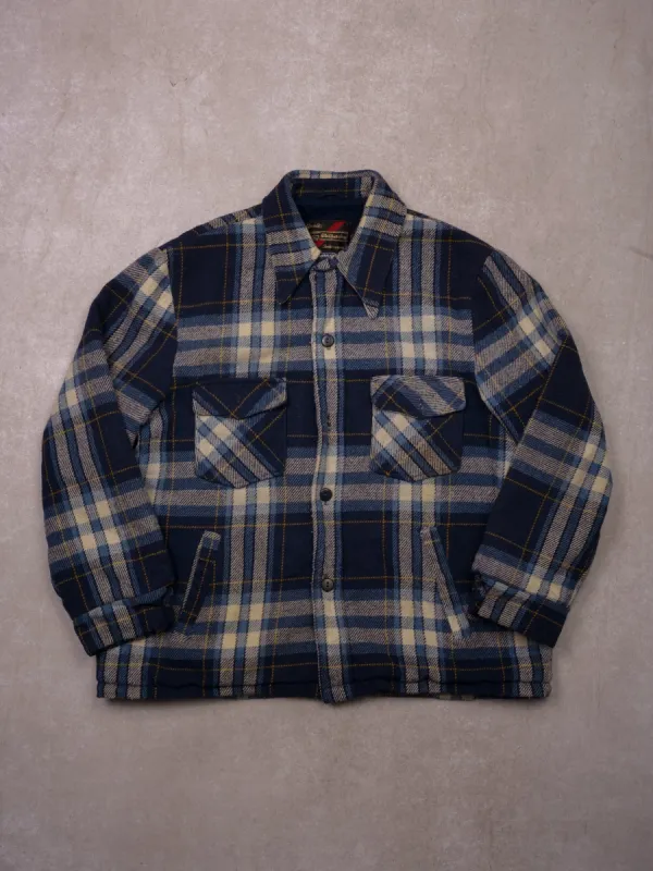 Vintage 90s Blue Plaid Sears Wool Inned Lined Jacket (L) sold by Rebalance Vintage