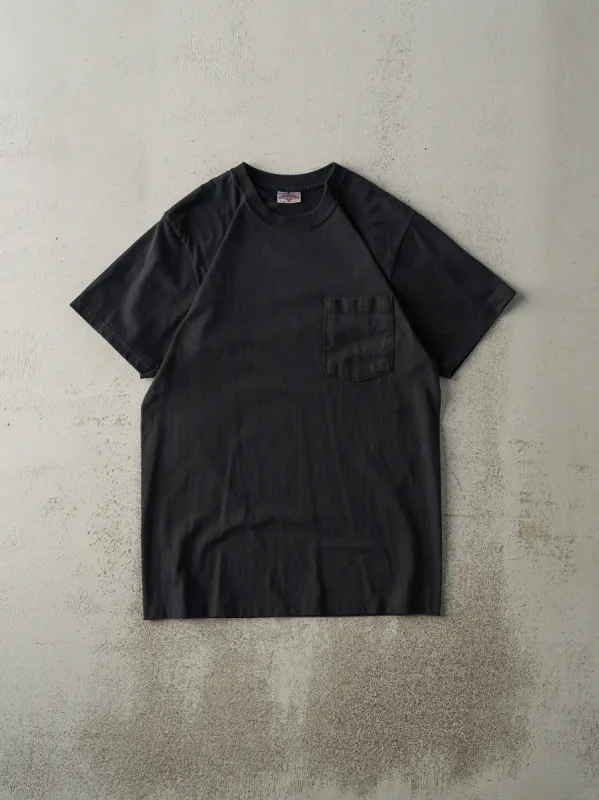 Vintage 90s Black Blank Pocket Tee (S/M) sold by Rebalance Vintage