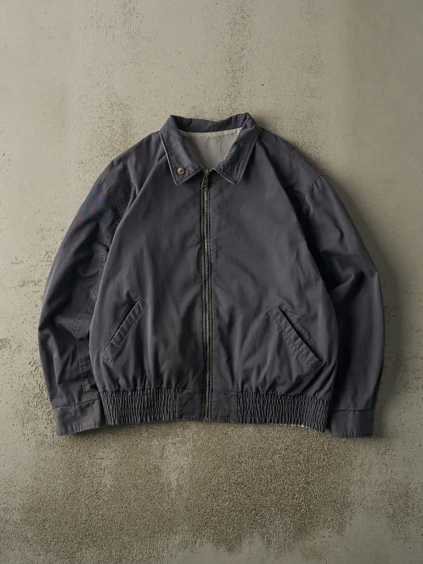 Vintage 80s Grey & Navy Reversible Jacket (L/XL) sold by Rebalance Vintage