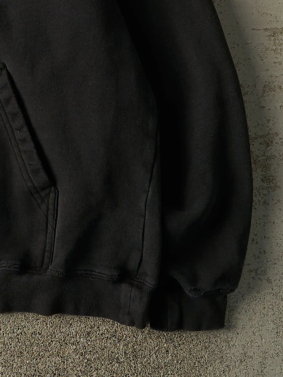 Vintage 90s Faded Black Lee Blank Hoodie (M/L) sold by Rebalance Vintage product image thumbnail 3