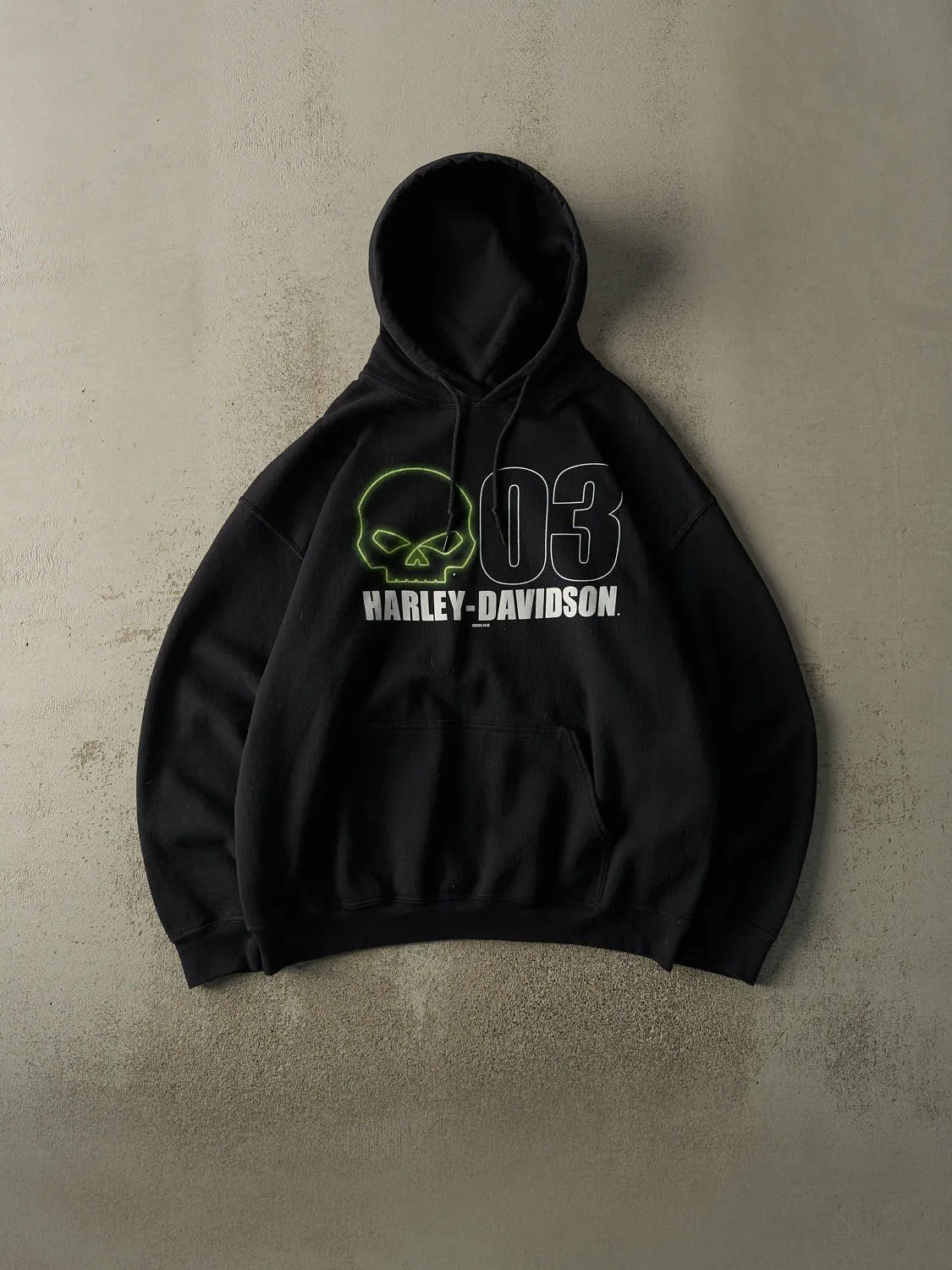 22' Black Perrysburg Ohio Harley Davidson Hoodie (L/XL) sold by Rebalance Vintage