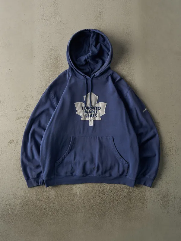 Vintage Y2K Blue Toronto Maple Leafs Embroidered Hoodie (L) sold by Rebalance Vintage