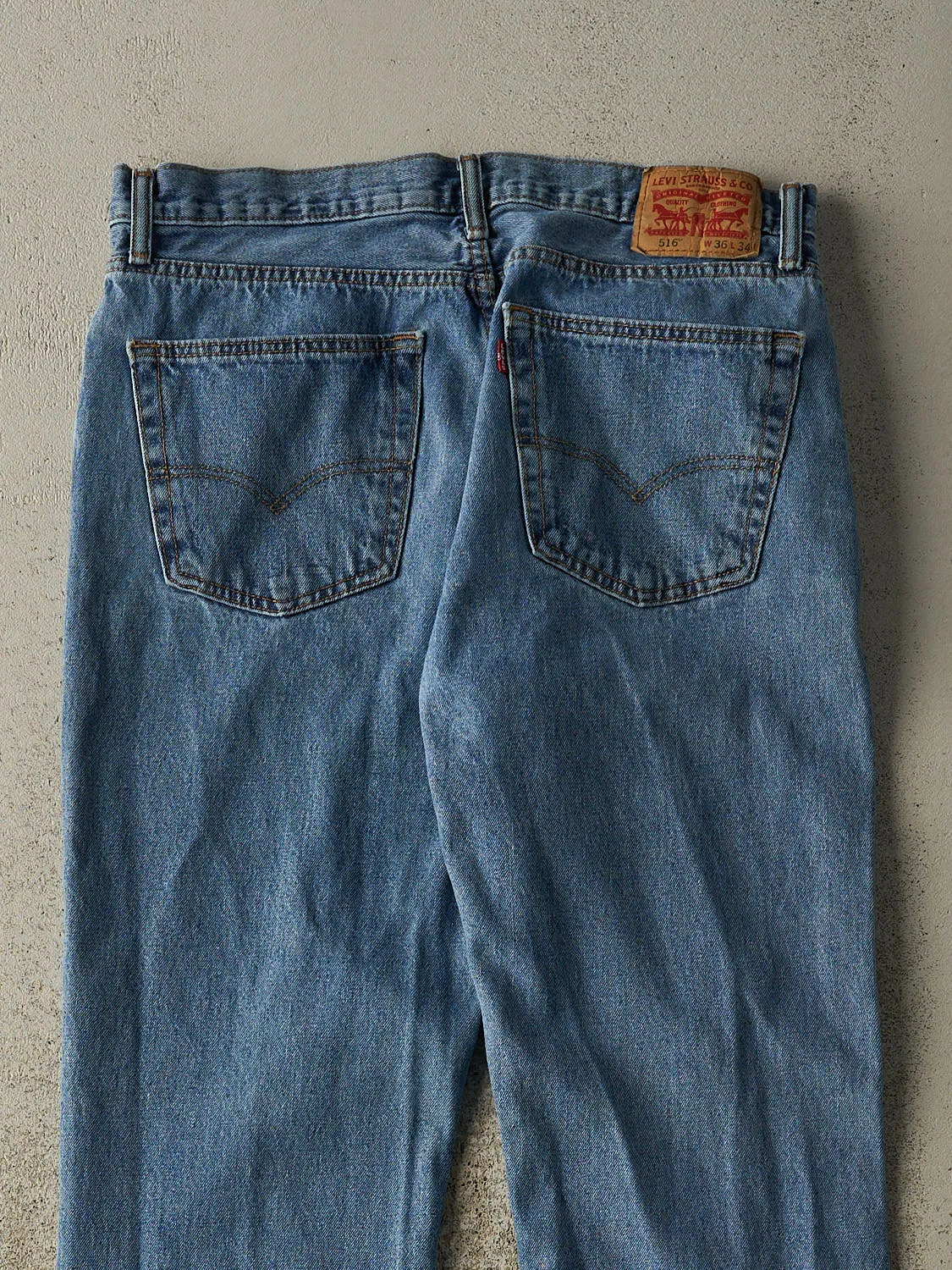 Vintage Y2K Mid Wash Levi's 516 Jeans (35.5x33) sold by Rebalance Vintage product image thumbnail 5