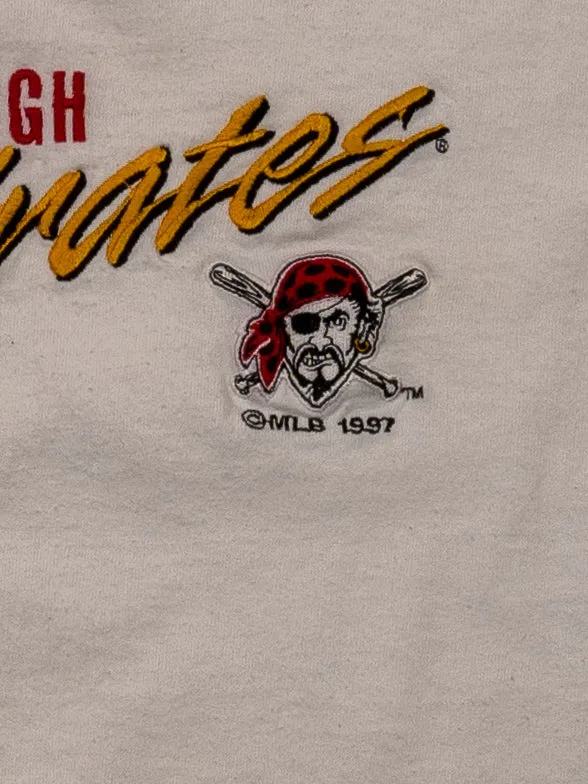 Vintage '97 White Pittsburgh Pirates Embroided Tee (L) sold by Rebalance Vintage product image thumbnail 4