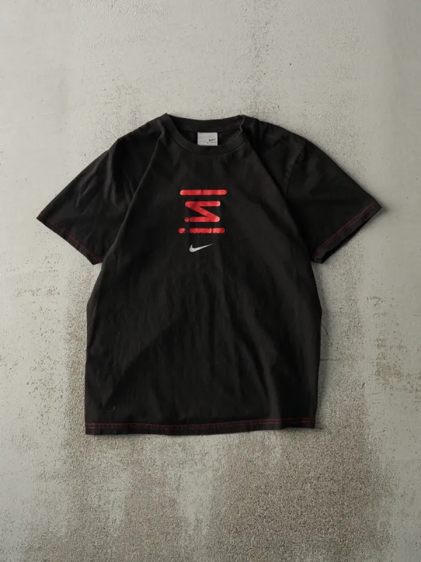 Vintage Y2K Black Nike Logo Tee (S) sold by Rebalance Vintage