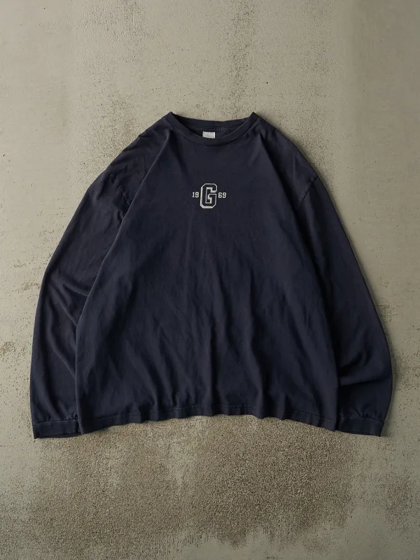 Vintage Y2K Navy Blue Gap Long Sleeve (L) sold by Rebalance Vintage