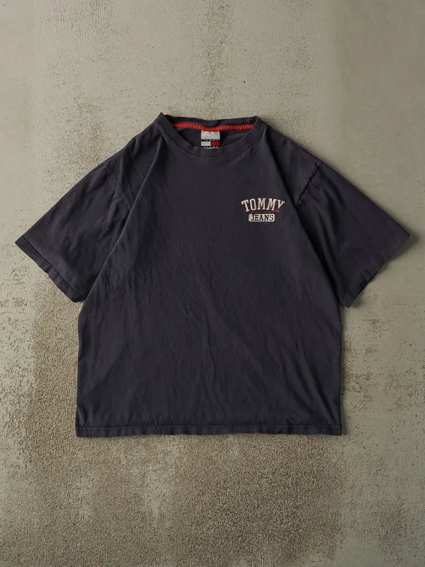 Vintage Y2K Navy Blue Tommy Jeans Tee (L) sold by Rebalance Vintage