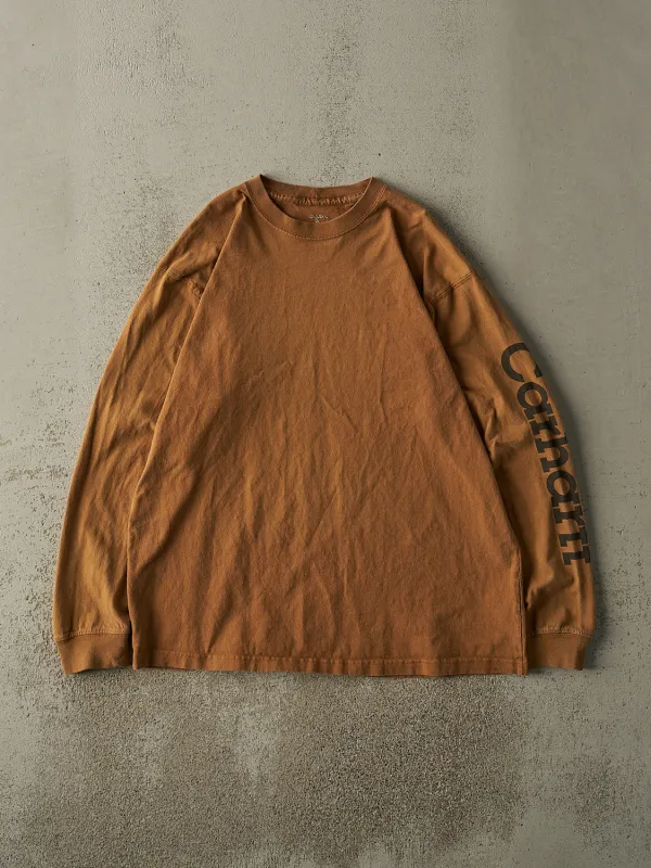 Vintage Y2K Camel Carhartt Long Sleeve (L/XL) sold by Rebalance Vintage