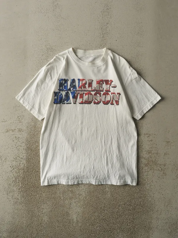 Vintage 13' White South Dakota Harley Davidson Tee (S/M) sold by Rebalance Vintage