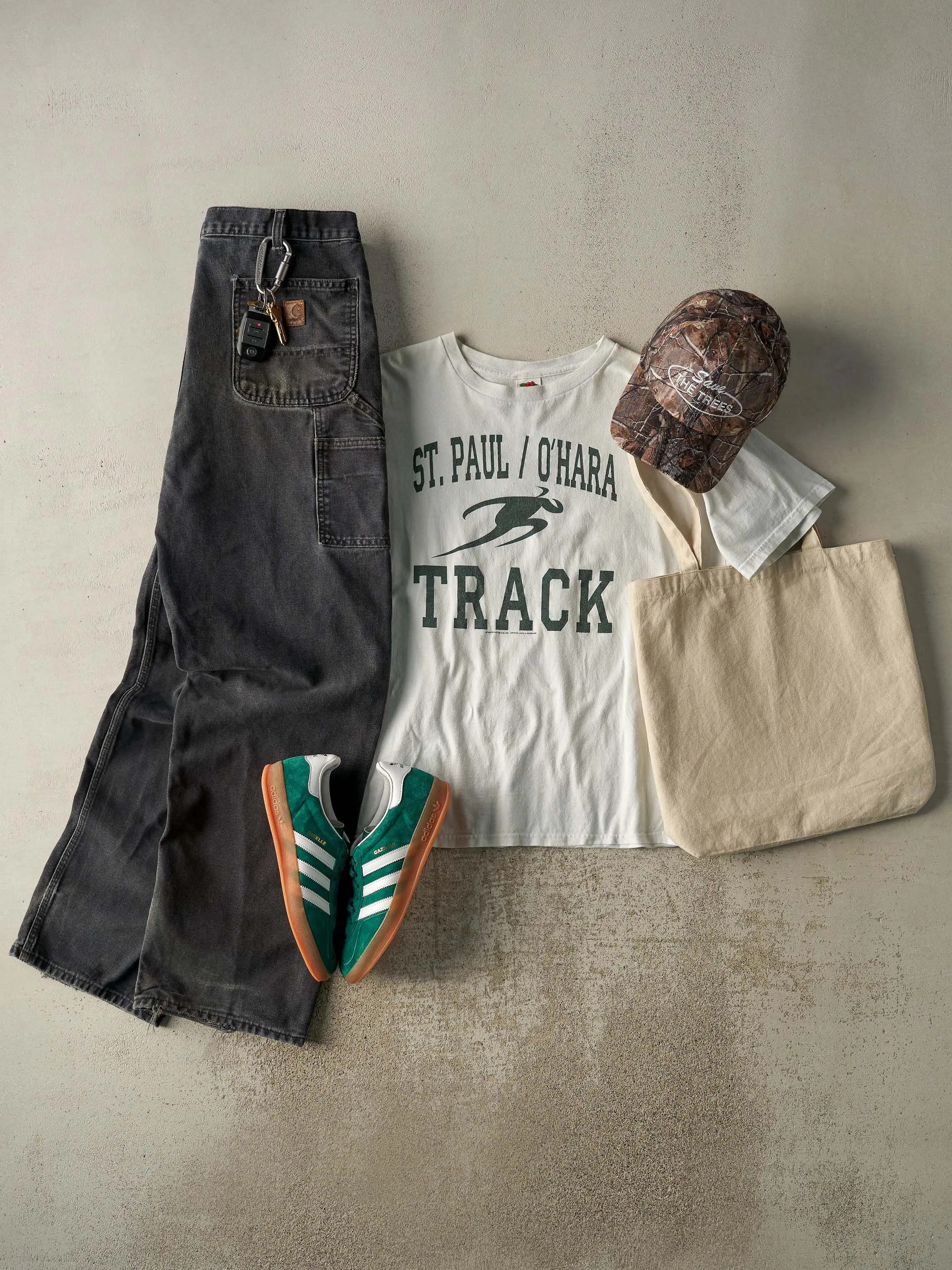 Vintage Y2K Faded Black Carhartt Carpenter Pants (32x32.5) sold by Rebalance Vintage product image thumbnail 2