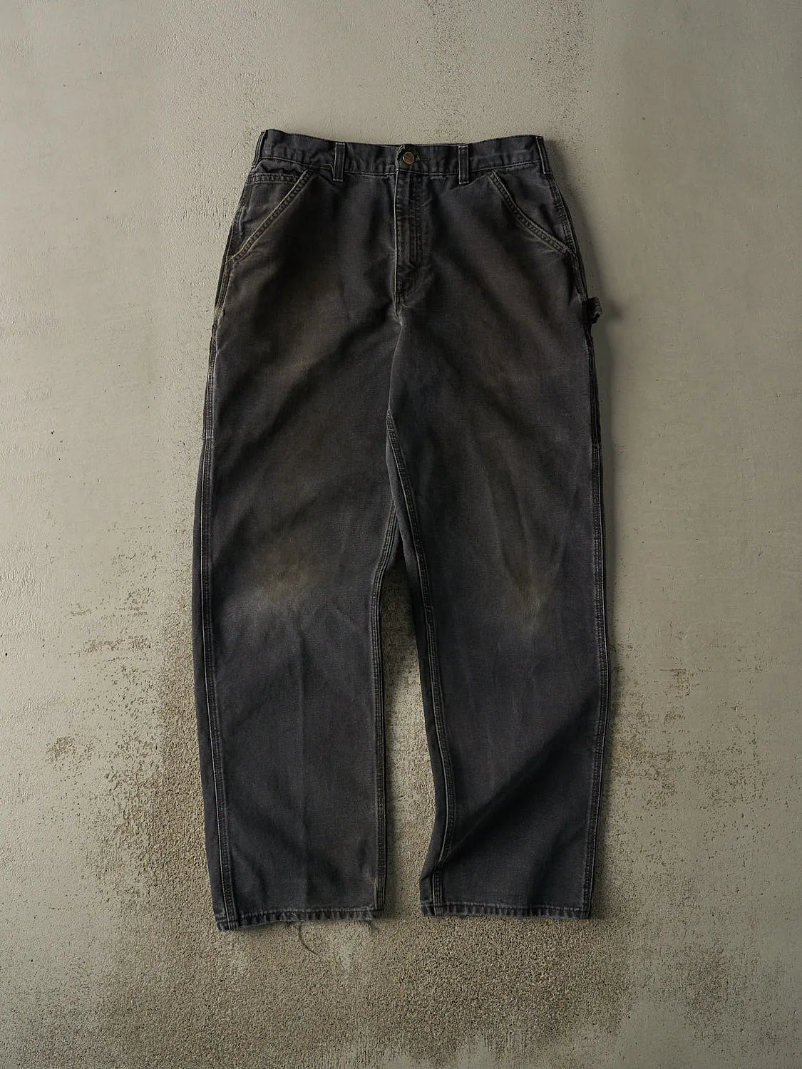 Vintage Y2K Faded Black Carhartt Carpenter Pants (32x32.5) sold by Rebalance Vintage