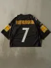 Vintage Y2K Black Pittsburgh Steelers Ben Roethlisberger #10 Cropped Football Jersey (M/L) sold by Rebalance Vintage