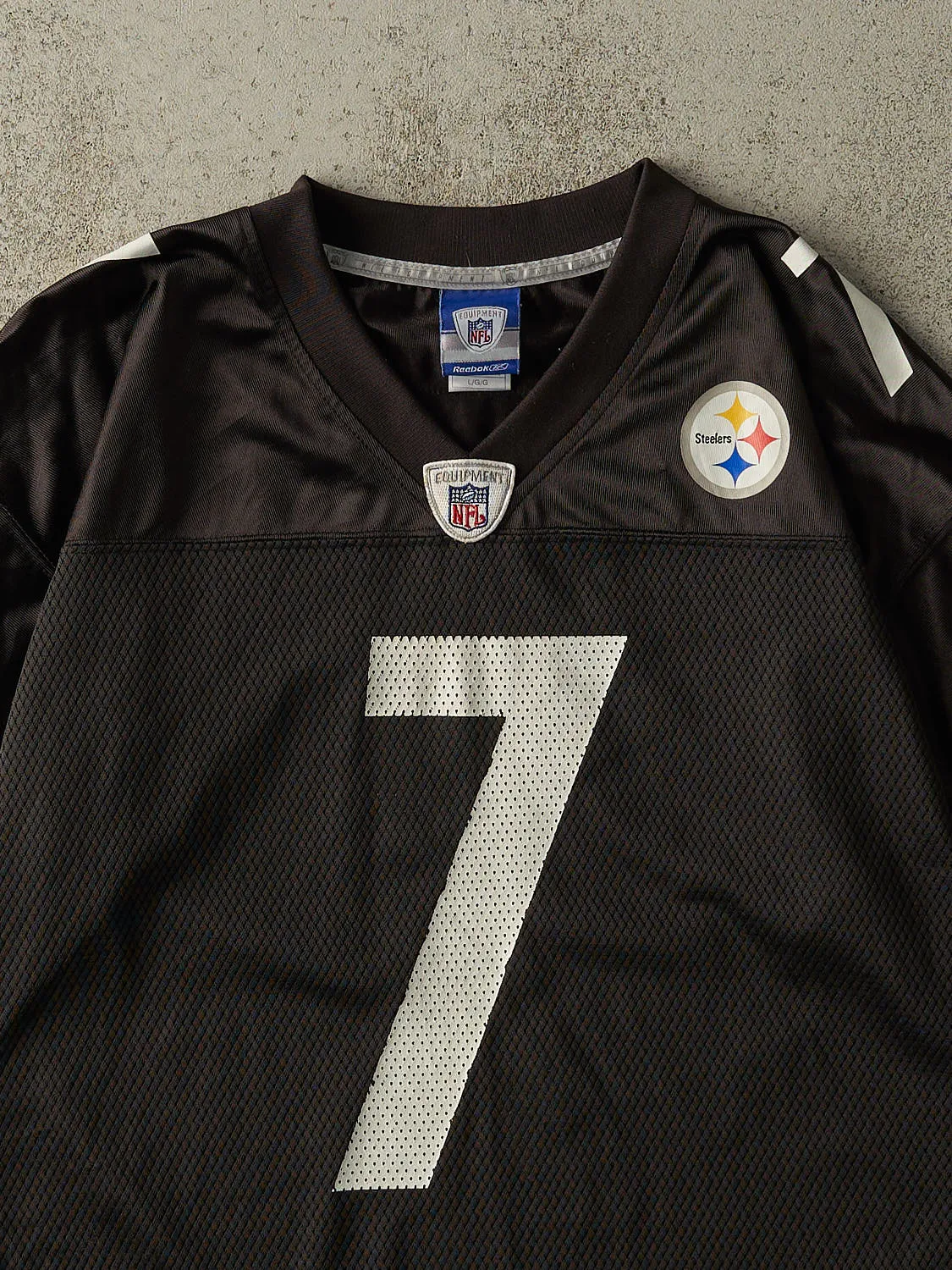 Vintage Y2K Black Pittsburgh Steelers Ben Roethlisberger #10 Cropped Football Jersey (M/L) sold by Rebalance Vintage product image thumbnail 3